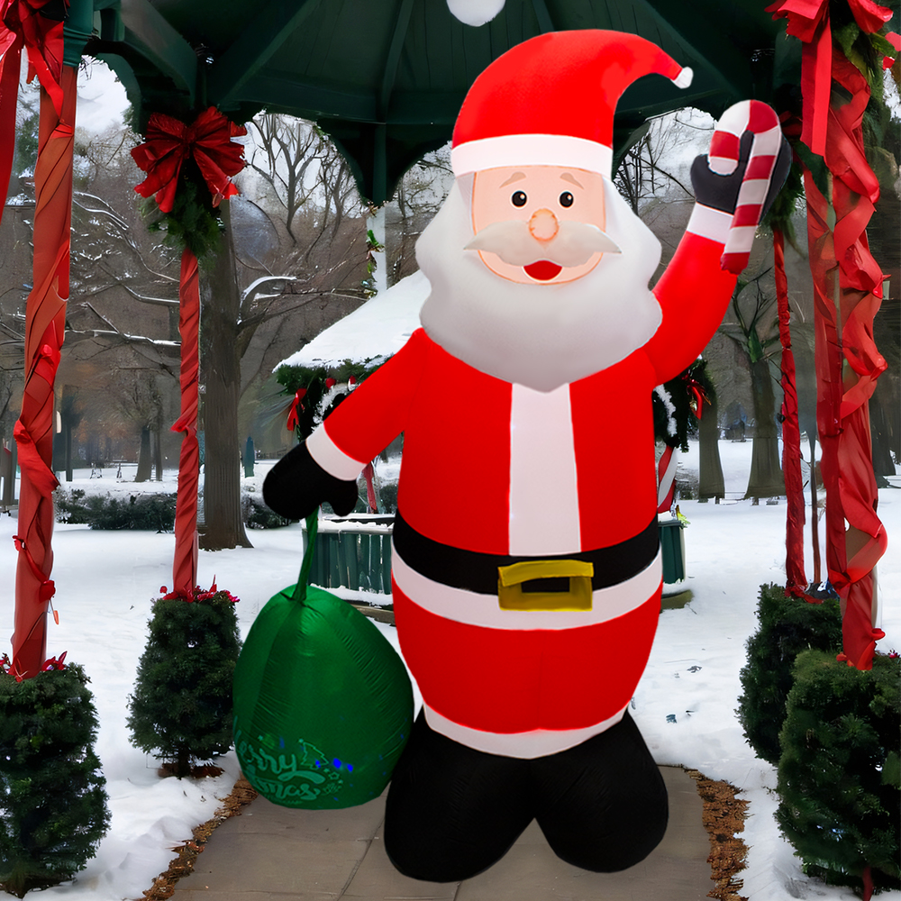 Foto 6 | Inflable Navideño Santa Claus Jumbo con Luz Led de 4.20 m