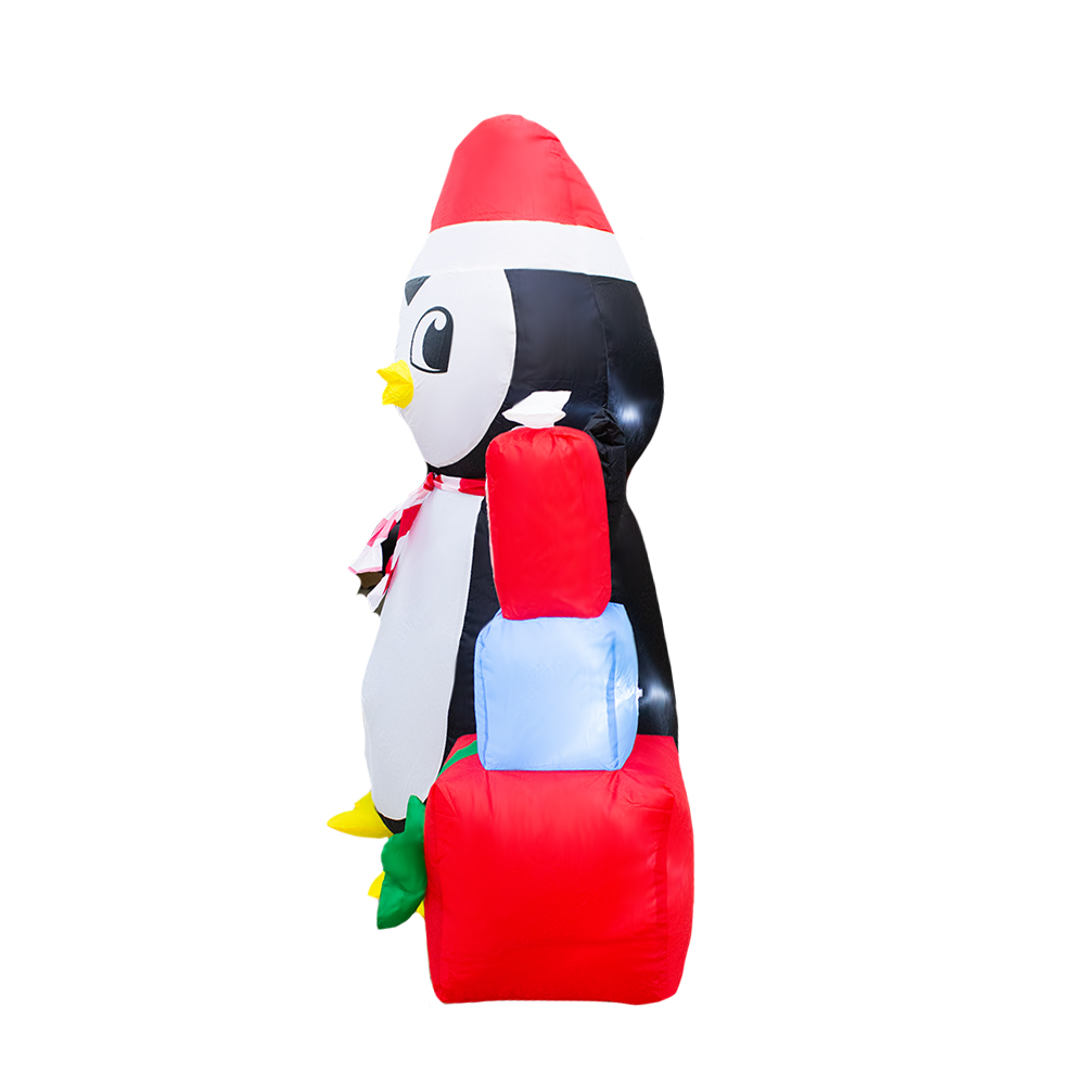 Foto 5 pulgar | Inflable Navideño De Pingüino Con Regalos Con Luz Led 1.50 Metros