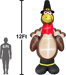 Foto 3 | Inflable de Pavo Turnmeon con Luces Led-Venta Internacional
