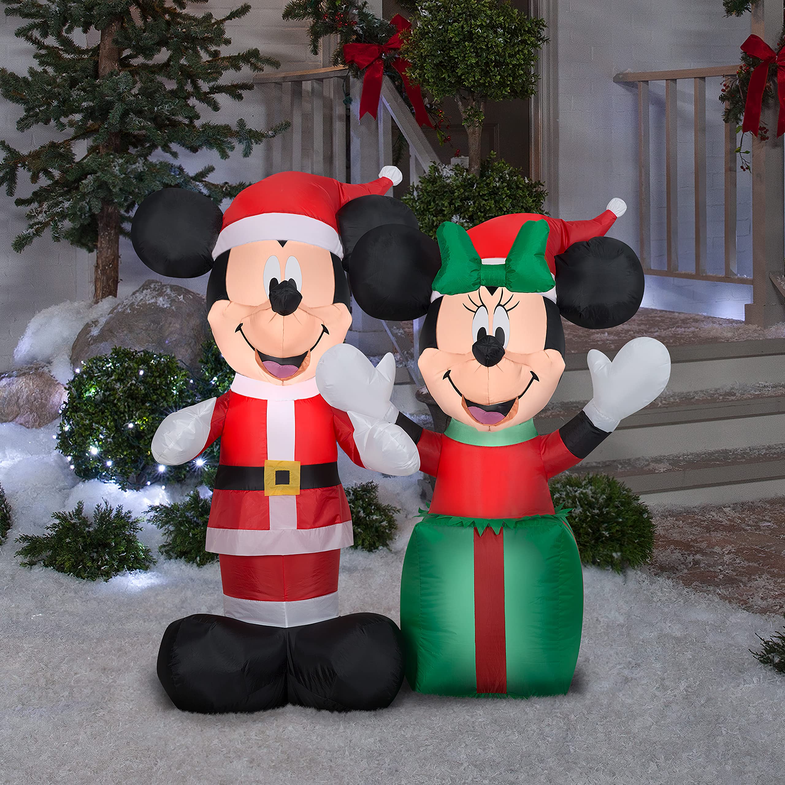 Foto 3 pulgar | Inflables Navideños Gemmy de Mickey y Minnie Mouse-Venta Internacional