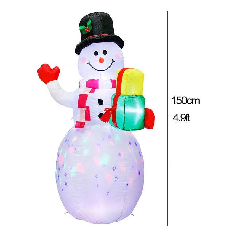 Muñeco De Nieve Con Decoraciones Inflamables Navideñas Para Exteriores - Venta Internacional. $844