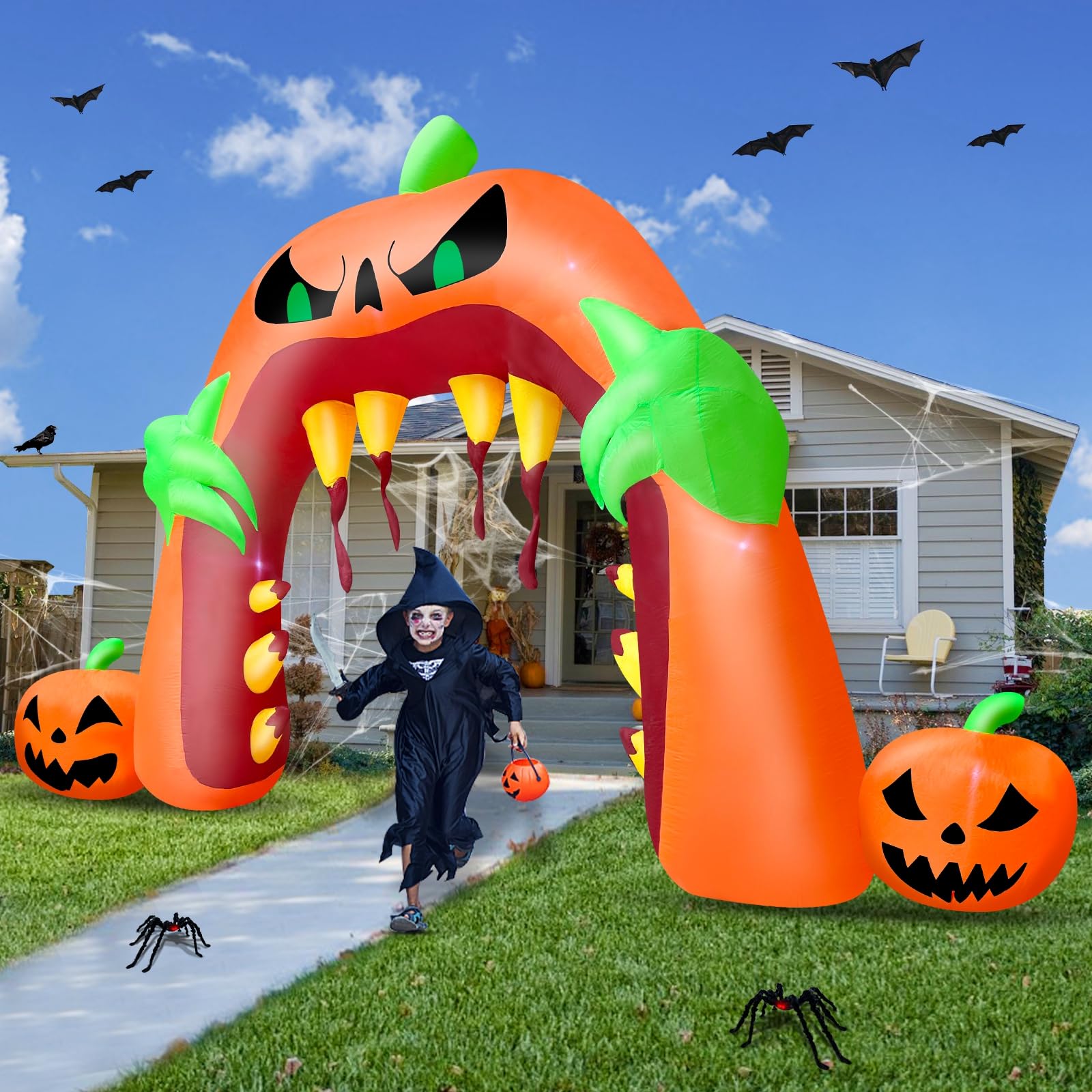 Foto 5 pulgar | Arco Inflable Turnmeon Para Halloween De 16 Pies X 3 M Con Luces Led - Venta Internacional.