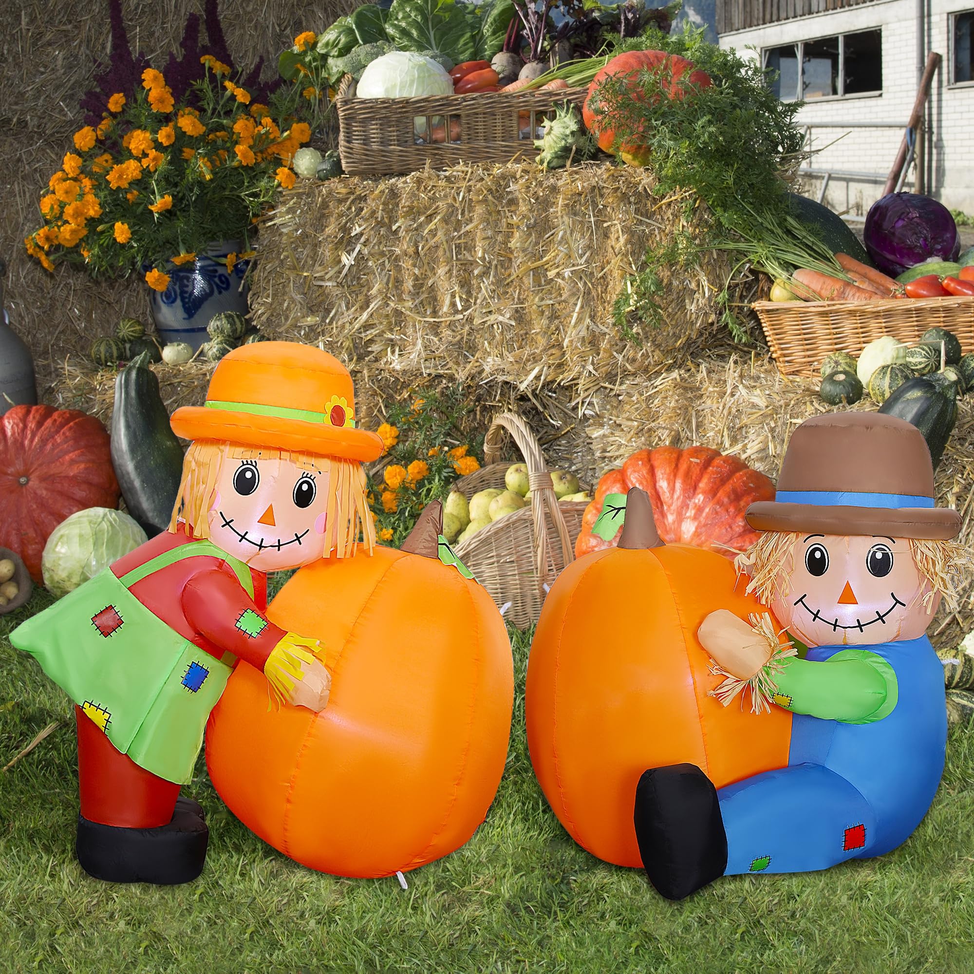 Espantapájaros Inflables Para Decoración De Jardín, Lulu Home, Día De Otoño - Venta Internacional.