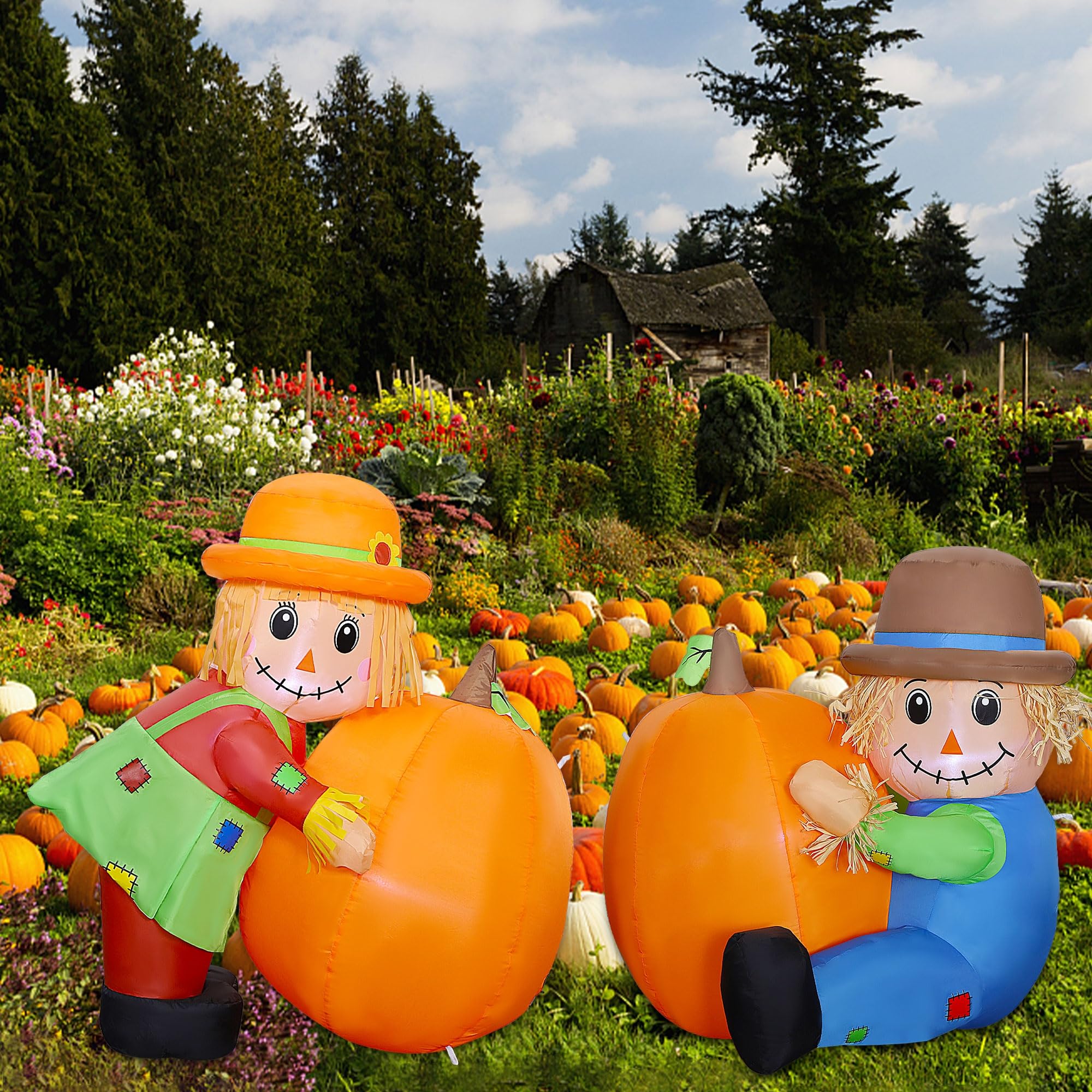 Foto 6 | Espantapájaros Inflables Para Decoración De Jardín, Lulu Home, Día De Otoño - Venta Internacional.