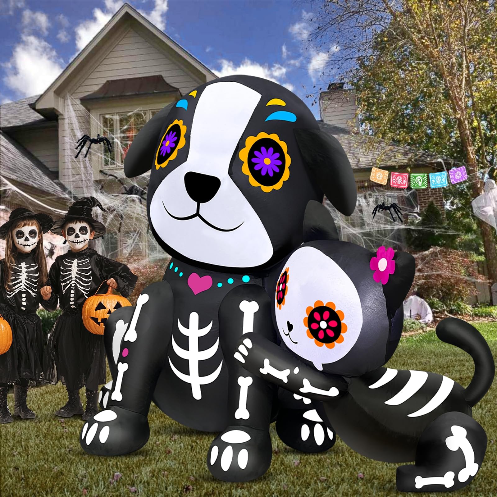 Foto 3 pulgar | Decoración Hinchable Turnmeon Para El Día De Los Muertos, 1,5 M, Color Negro, Para Gatos Y Perros - Venta Internaciona