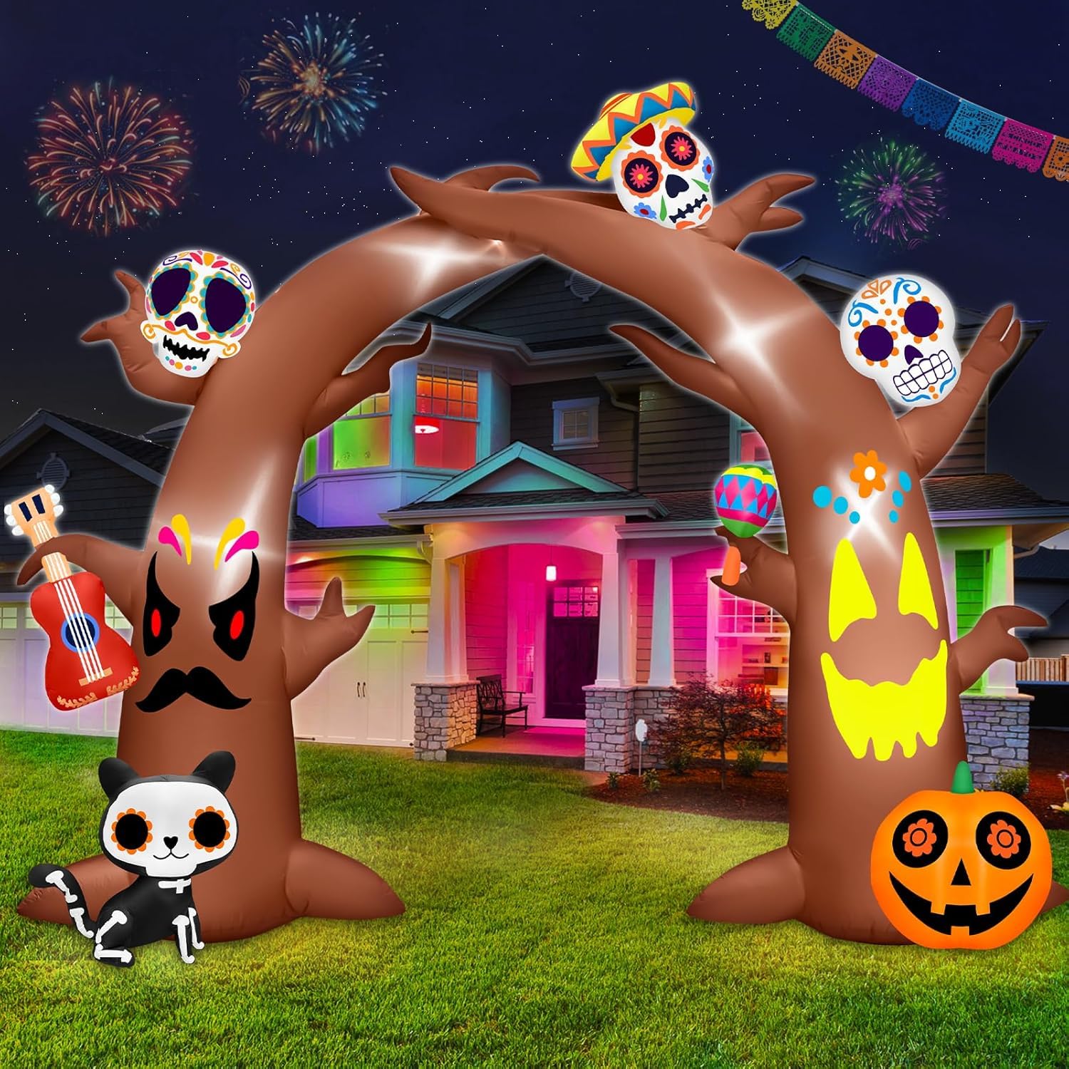 Foto 2 pulgar | Arco Inflable Turnmeon Giant Day Of The Dead De 3,7 M X 2,4 M - Venta Internacional.