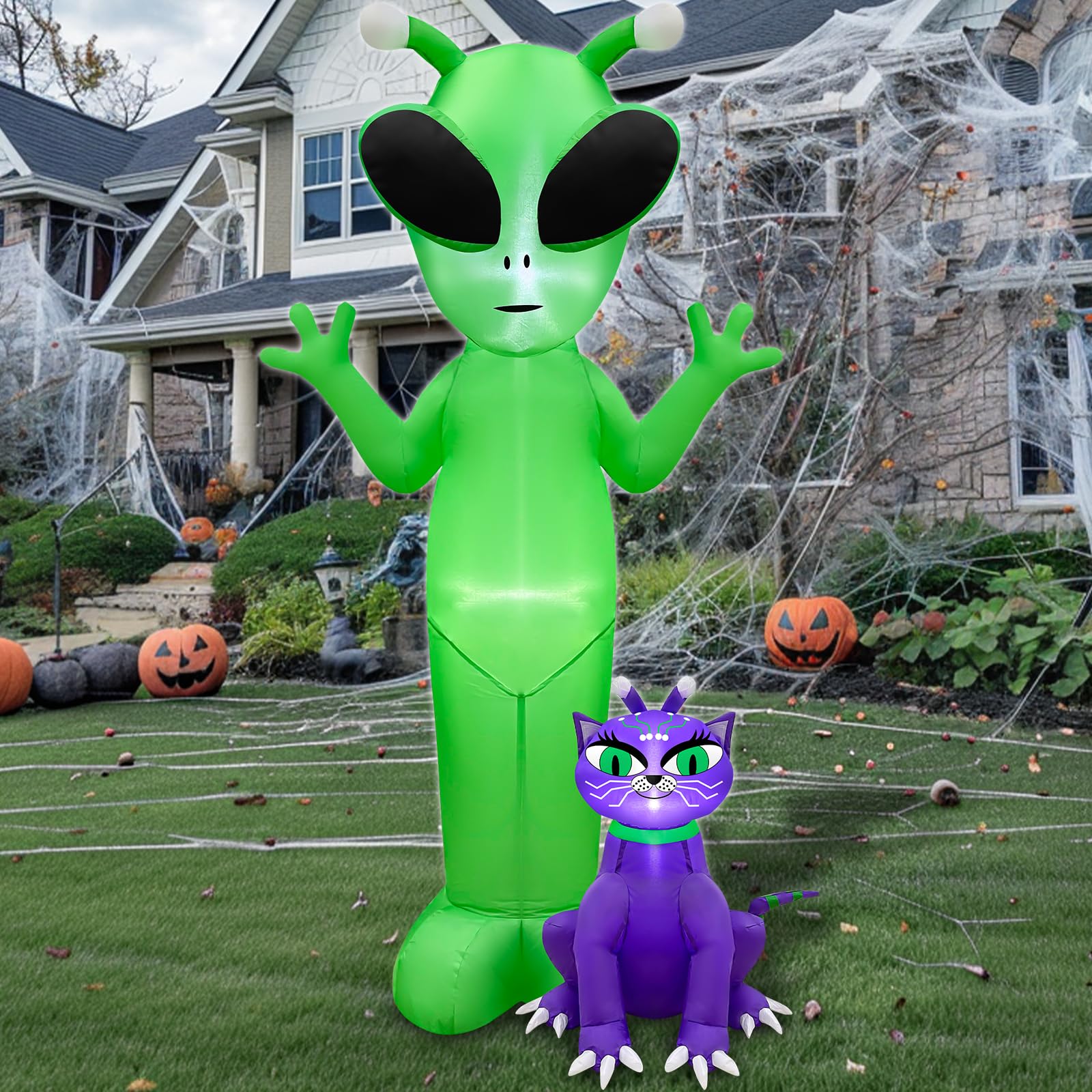 Foto 3 pulgar | Decoración Inflable De Halloween Turnmeon Alien & Alien Cat De 6 Pies - Venta Internacional.