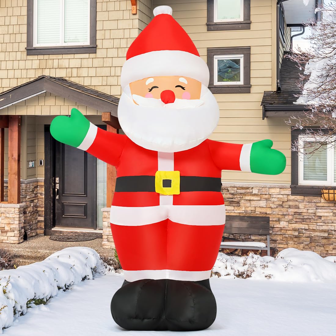 Foto 4 pulgar | Papá Noel Inflable Goosh De Navidad De 1,5 M Con Led Para Exteriores - Venta Internacional.