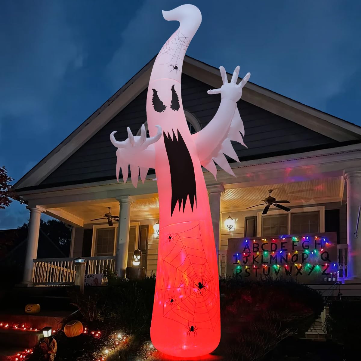 Foto 1 | Ghost Goosh Inflable Para Halloween De 12 Pies Con Lámpara De Llama Y Led - Venta Internacional.