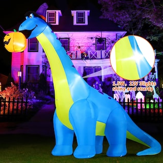 Foto 2 | Decoración Inflable de Halloween Comin Dinosaurio 10 Pies De Altura - Venta Internacional