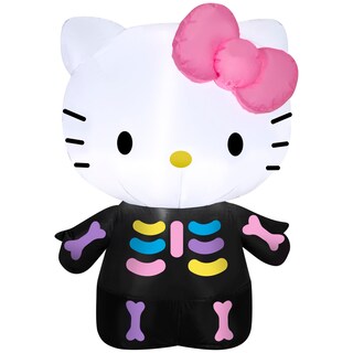 Foto 1 | Decoración Inflable Con Forma De Esqueleto De Hello Kitty Con Diseño De Gemmy Airblown - Venta Internacional.