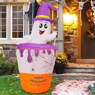 Foto 4 | Inflable Decorativo Goosh de Fantasma para Halloween-Venta Internacional