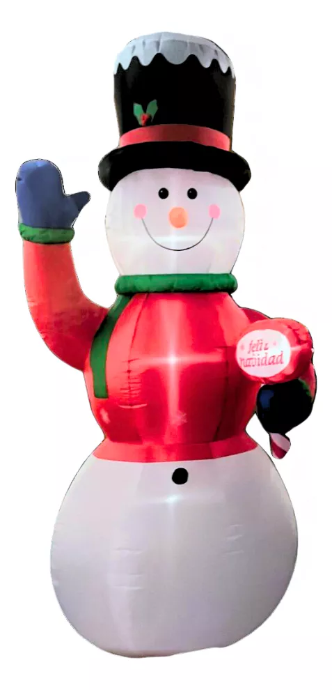 Foto 2 pulgar | Inflables Navideños Figura Muñeco De Nieve Gigante
