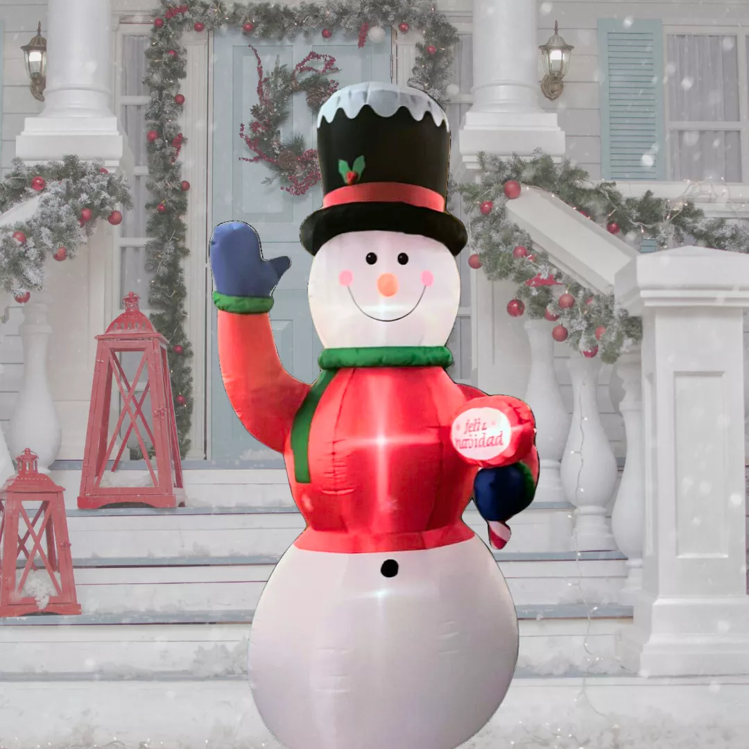 Foto 4 pulgar | Inflables Navideños Figura Muñeco De Nieve Gigante