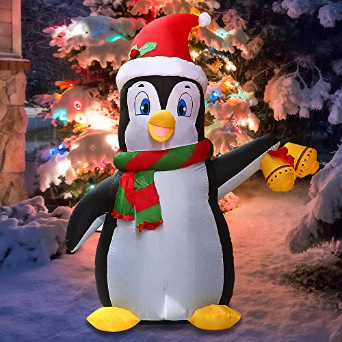 Foto 2 pulgar | Decoración Inflable con Diseño de Pingüino Navideño Joiedomi 1.5 Metros Con Led - Venta Internacional