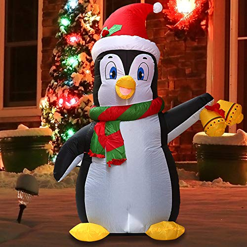 Foto 3 pulgar | Decoración Inflable con Diseño de Pingüino Navideño Joiedomi 1.5 Metros Con Led - Venta Internacional