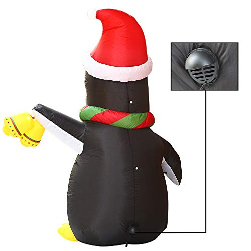 Foto 6 pulgar | Decoración Inflable con Diseño de Pingüino Navideño Joiedomi 1.5 Metros Con Led - Venta Internacional