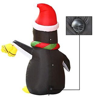 Foto 5 | Decoración Inflable con Diseño de Pingüino Navideño Joiedomi 1.5 Metros Con Led - Venta Internacional