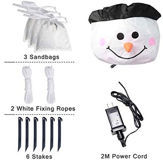 Foto 3 | Adorno Inflable Ourwarm Muñeco de Nieve-Venta Internacional