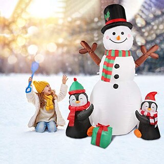 Foto 7 | Adorno Inflable Ourwarm Muñeco de Nieve-Venta Internacional
