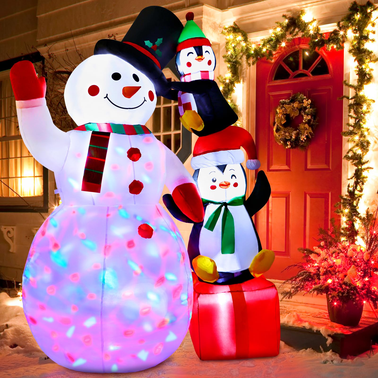 Foto 2 pulgar | Inflable Decorativo AerWo de Muñeco de Nieve-Venta Internacional