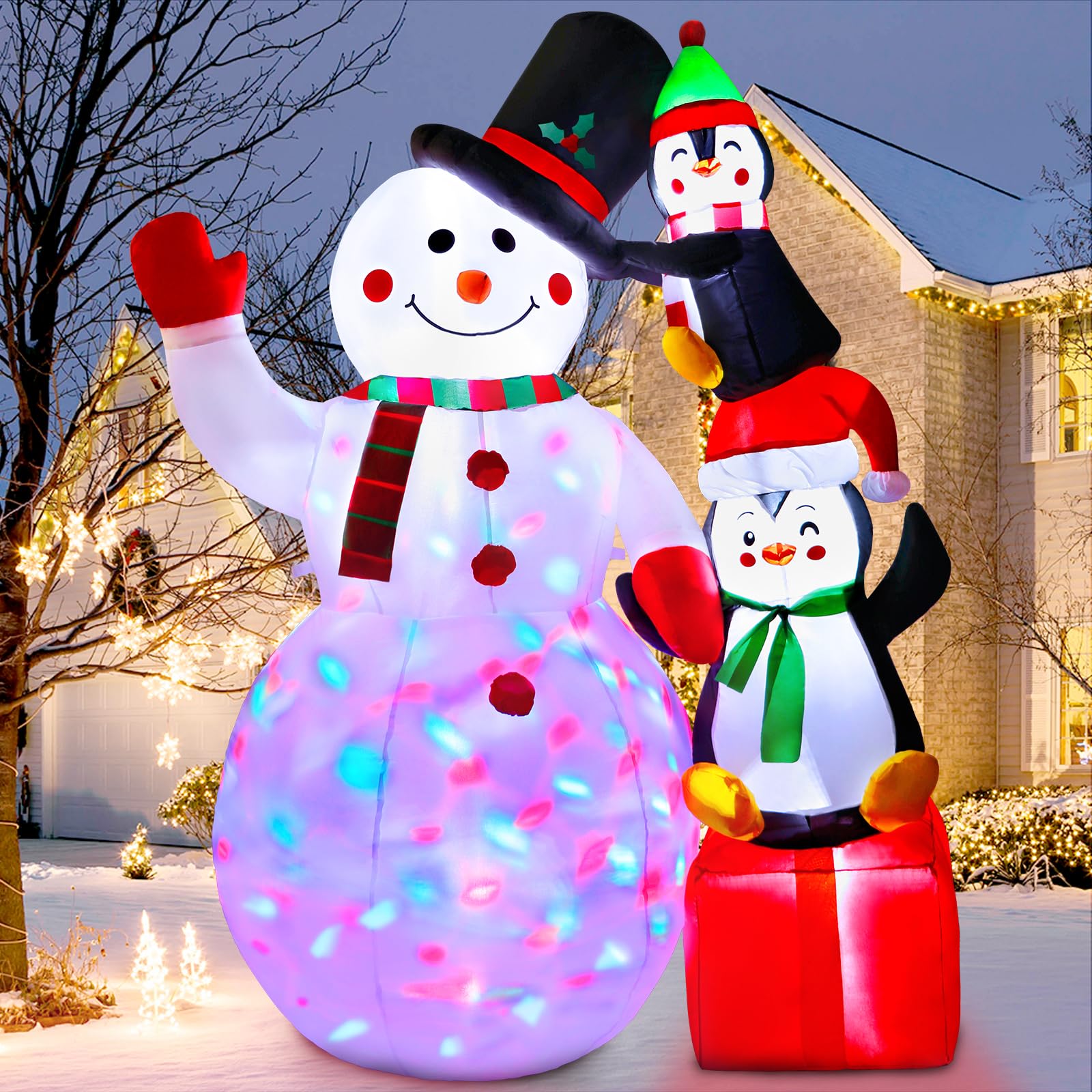 Foto 4 pulgar | Inflable Decorativo AerWo de Muñeco de Nieve-Venta Internacional