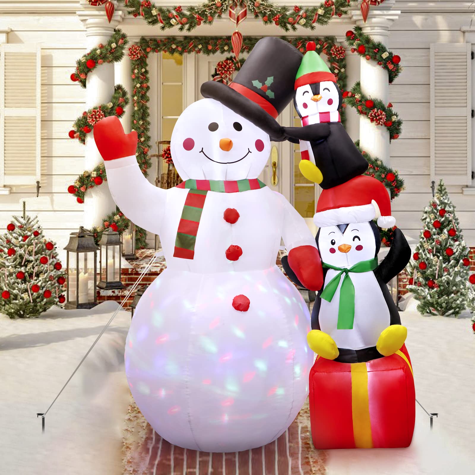 Foto 5 pulgar | Inflable Decorativo AerWo de Muñeco de Nieve-Venta Internacional