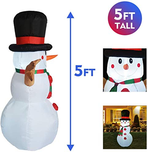 Foto 5 pulgar | Inflable Navideño Muñeco De Nieve Goosh 150 cm - Venta Internacional