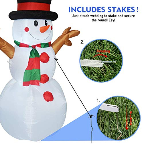 Foto 7 pulgar | Inflable Navideño Muñeco De Nieve Goosh 150 cm - Venta Internacional