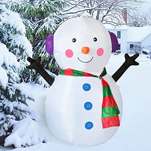 Foto 4 pulgar | Muñeco de Nieve Inflable Navideño Goosh 1.2 M Con Luces Led Para Exteriores - Venta Internacional