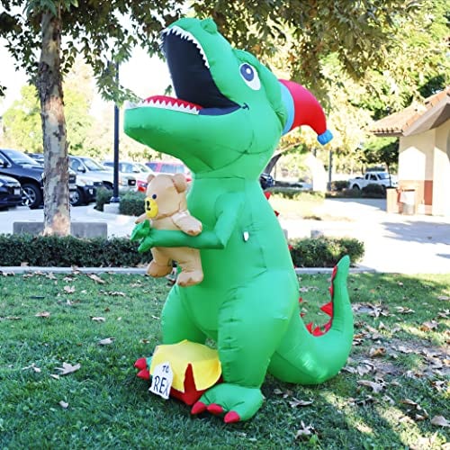 Dinosaurio Inflable Navideño Goosh De 2 M Con Luces Led Yard De - Venta Internacional. $2,312