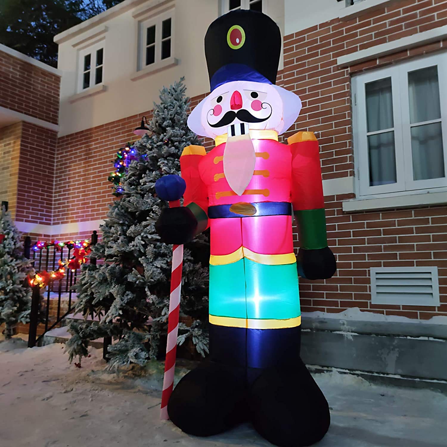 Foto 4 | Cascanueces Inflable Navideño TURNMEON 8 Pies Con Luces Led - Venta Internacional