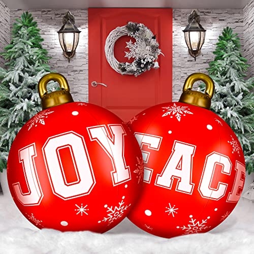 Foto 2 pulgar | Adornos Inflables Decorados Con Bolas Navideñas De 60 Cm, 2 Unidades - Venta Internacional.
