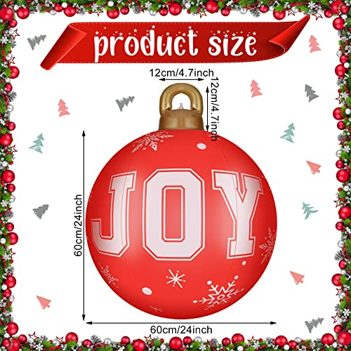 Foto 3 pulgar | Adornos Inflables Decorados Con Bolas Navideñas De 60 Cm, 2 Unidades - Venta Internacional.