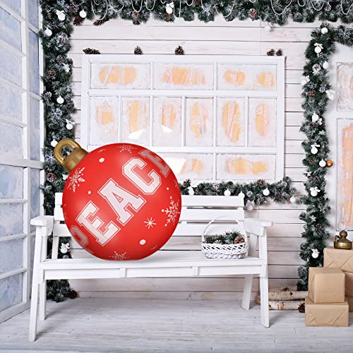 Foto 4 pulgar | Adornos Inflables Decorados Con Bolas Navideñas De 60 Cm, 2 Unidades - Venta Internacional.