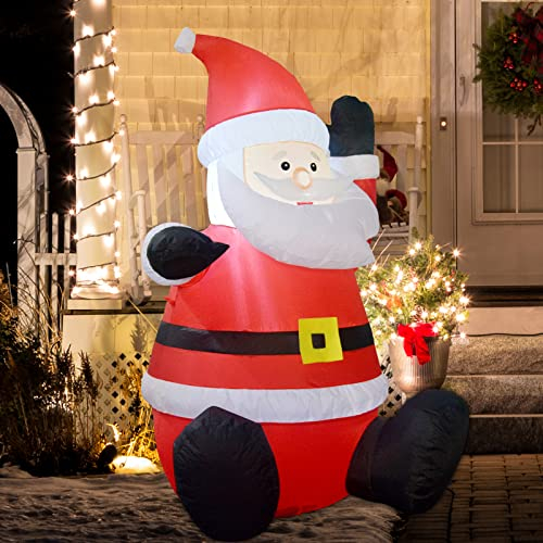 Foto 2 | Inflable Navideño Papá Noel Comin 1.2 M Con Luz Led Para Exteriores - Venta Internacional