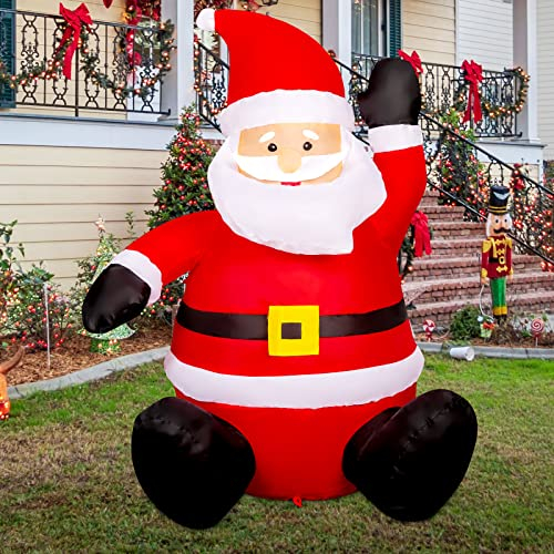 Foto 4 pulgar | Inflable Navideño Papá Noel Comin 1.2 M Con Luz Led Para Exteriores - Venta Internacional