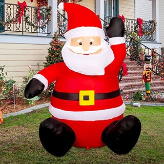 Foto 3 | Inflable Navideño Papá Noel Comin 1.2 M Con Luz Led Para Exteriores - Venta Internacional