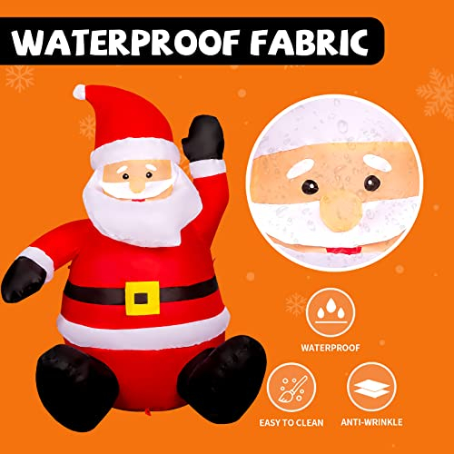 Foto 4 | Inflable Navideño Papá Noel Comin 1.2 M Con Luz Led Para Exteriores - Venta Internacional