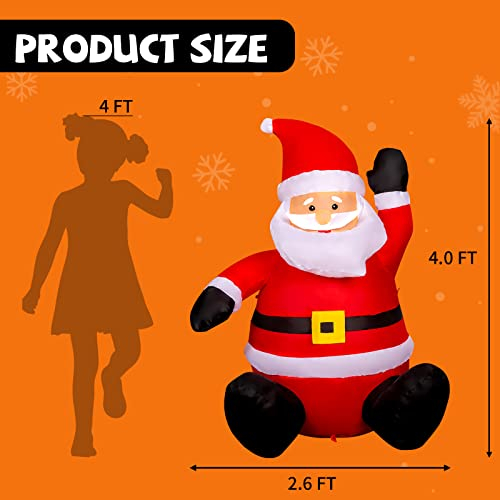 Foto 6 pulgar | Inflable Navideño Papá Noel Comin 1.2 M Con Luz Led Para Exteriores - Venta Internacional
