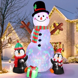 Foto 1 | Adorno Inflable Aerwo Muñeco de Nieve-Venta Internacional