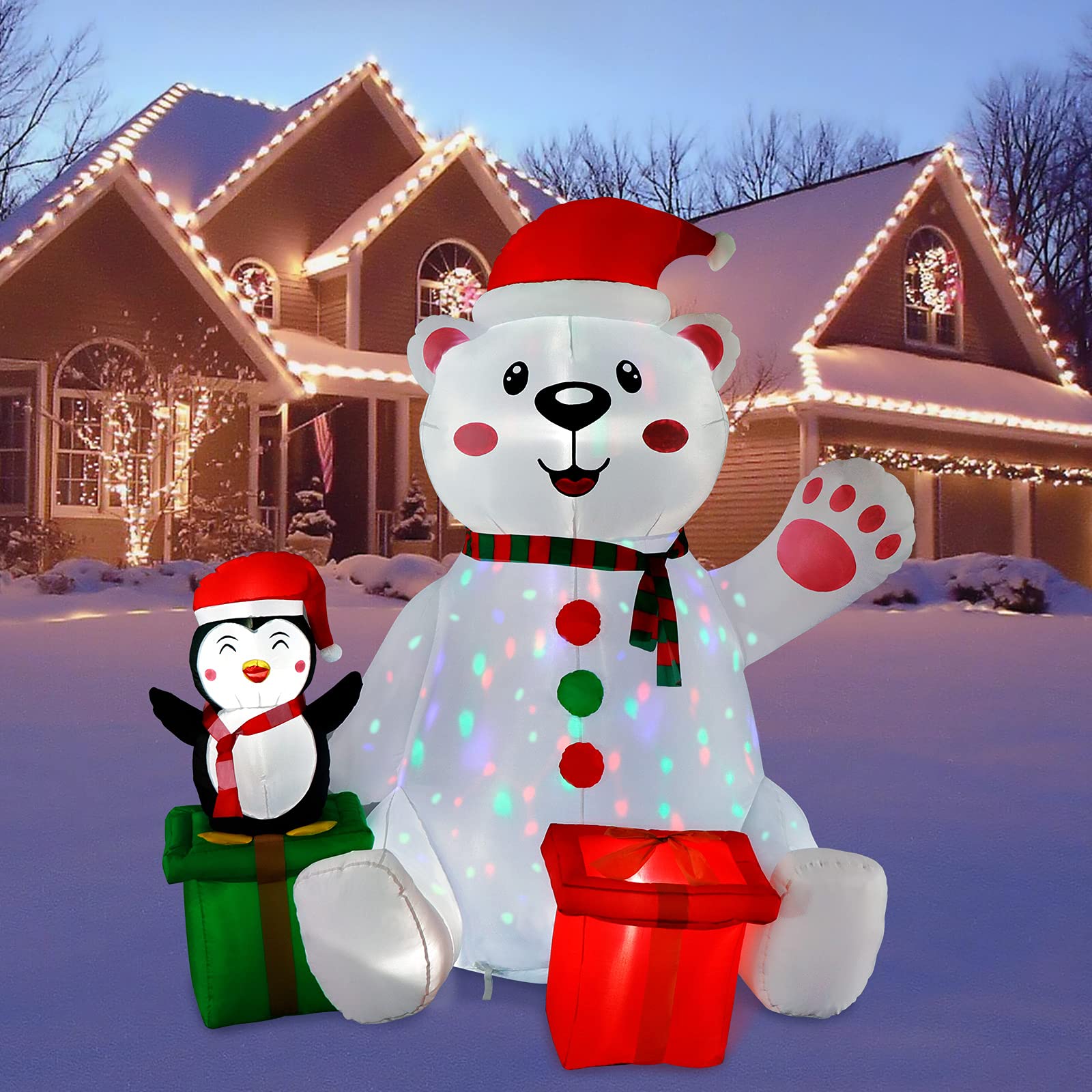 Foto 2 pulgar | Inflable Decorativo Ourwarm de Oso Polar y Pingüino-Venta Internacional