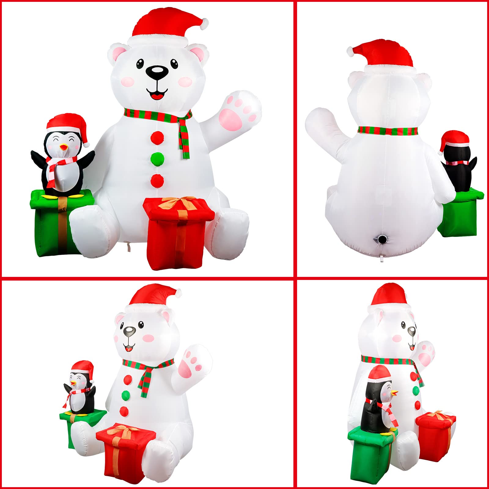 Foto 6 pulgar | Inflable Decorativo Ourwarm de Oso Polar y Pingüino-Venta Internacional