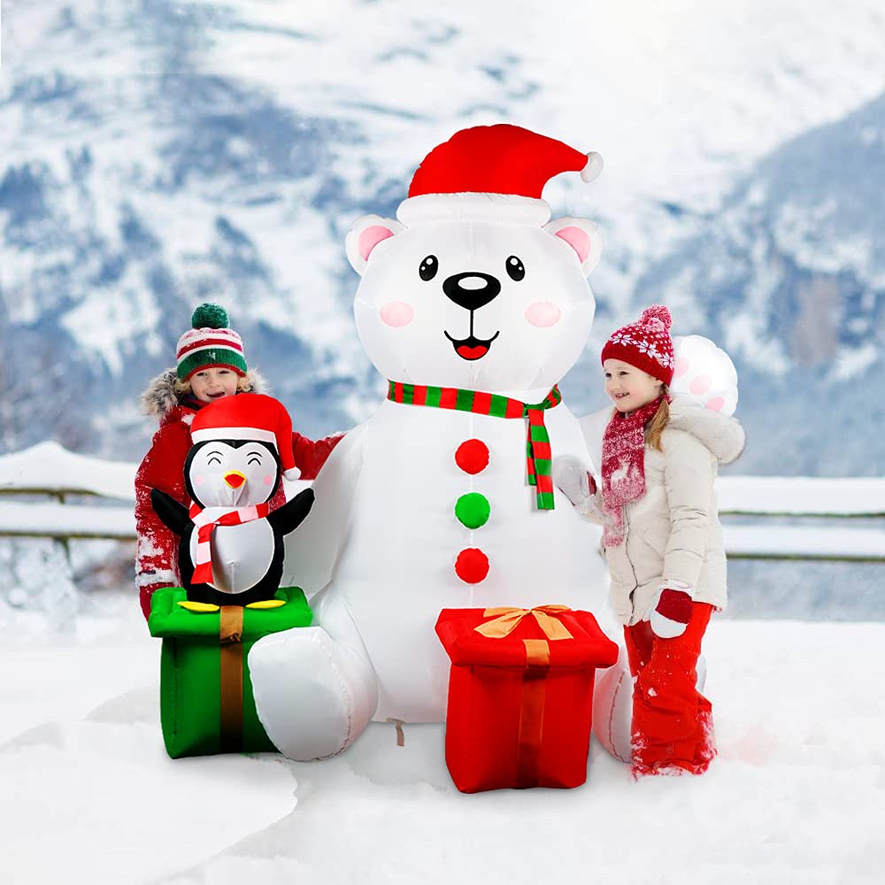 Foto 8 pulgar | Inflable Decorativo Ourwarm de Oso Polar y Pingüino-Venta Internacional