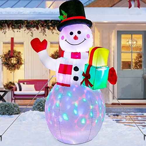 Foto 2 pulgar | Muñeco de Nieve AeroWo Inflable 150 cm con Tapa Led Giratoria - Venta Internacional
