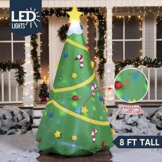 Foto 2 | Árbol Inflable de Navidad Joiedomi de 8 Pies Con Luz De Proyección - Venta Internacional