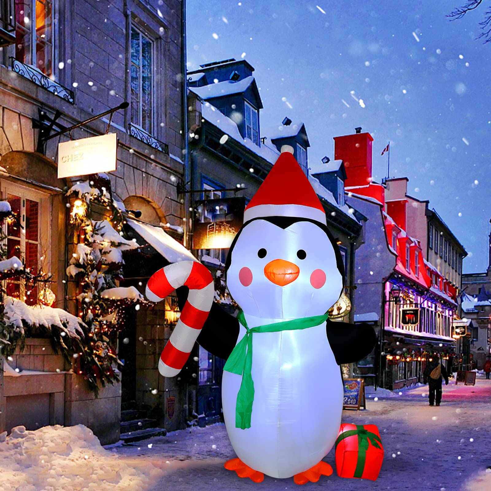 Foto 6 pulgar | Pingüino Inflable Navideño Mortime De 2,3 M Con Luces Led - Venta Internacional.