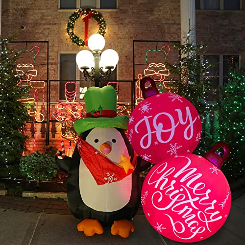 Foto 3 pulgar | Adornos Navideños Con Forma De Bola Hinchable, 76 Cm, Con Led - Venta Internacional.