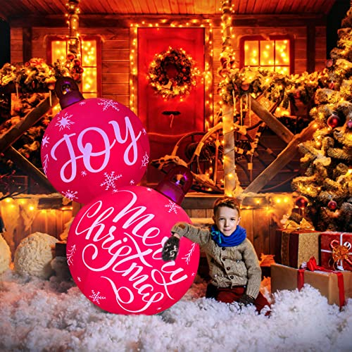 Foto 5 pulgar | Adornos Navideños Con Forma De Bola Hinchable, 76 Cm, Con Led - Venta Internacional.