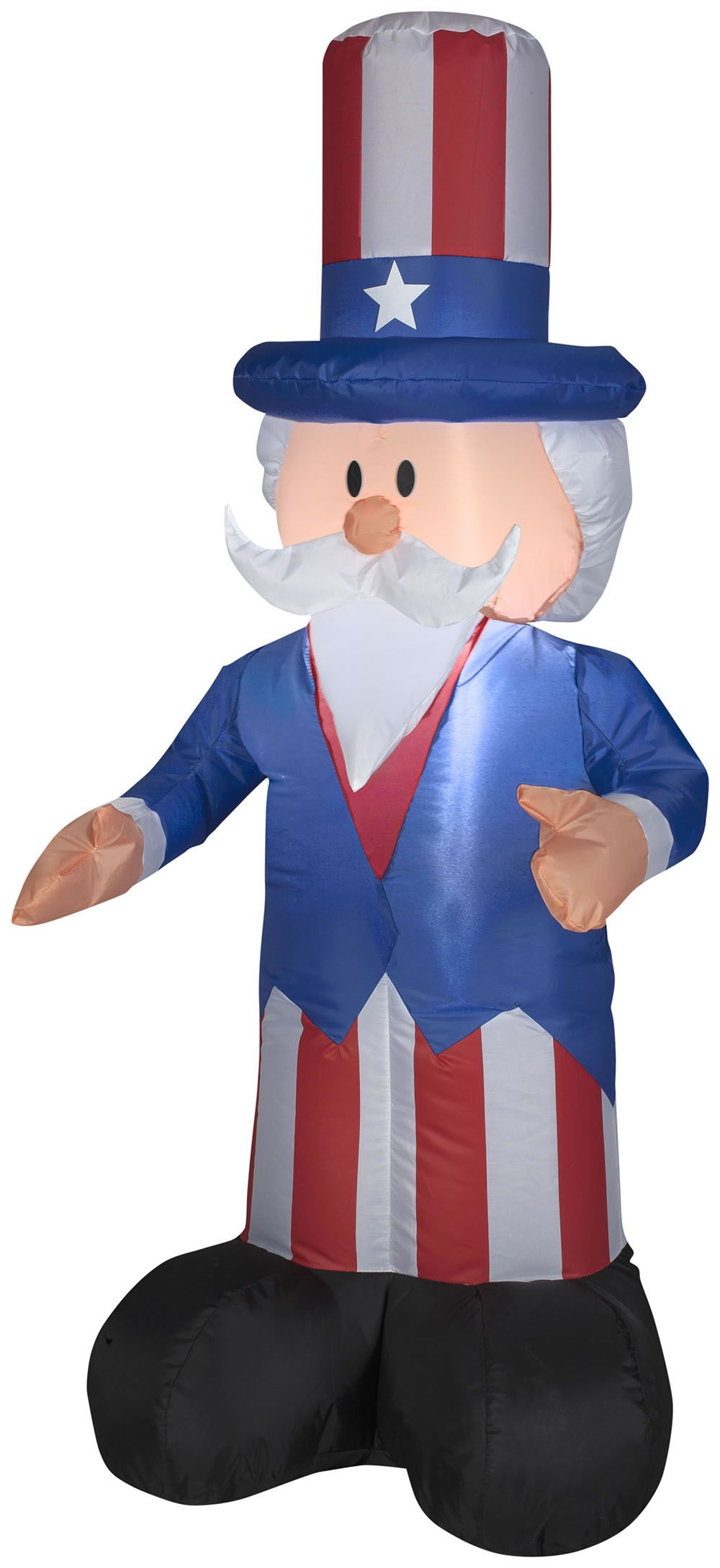 Foto 2 pulgar | Decoración Inflable Gemmy Airblown Uncle Sam De 4 Pies De Altura - Venta Internacional.
